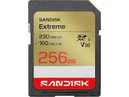 SANDISK - Extreme 256GB SD Card