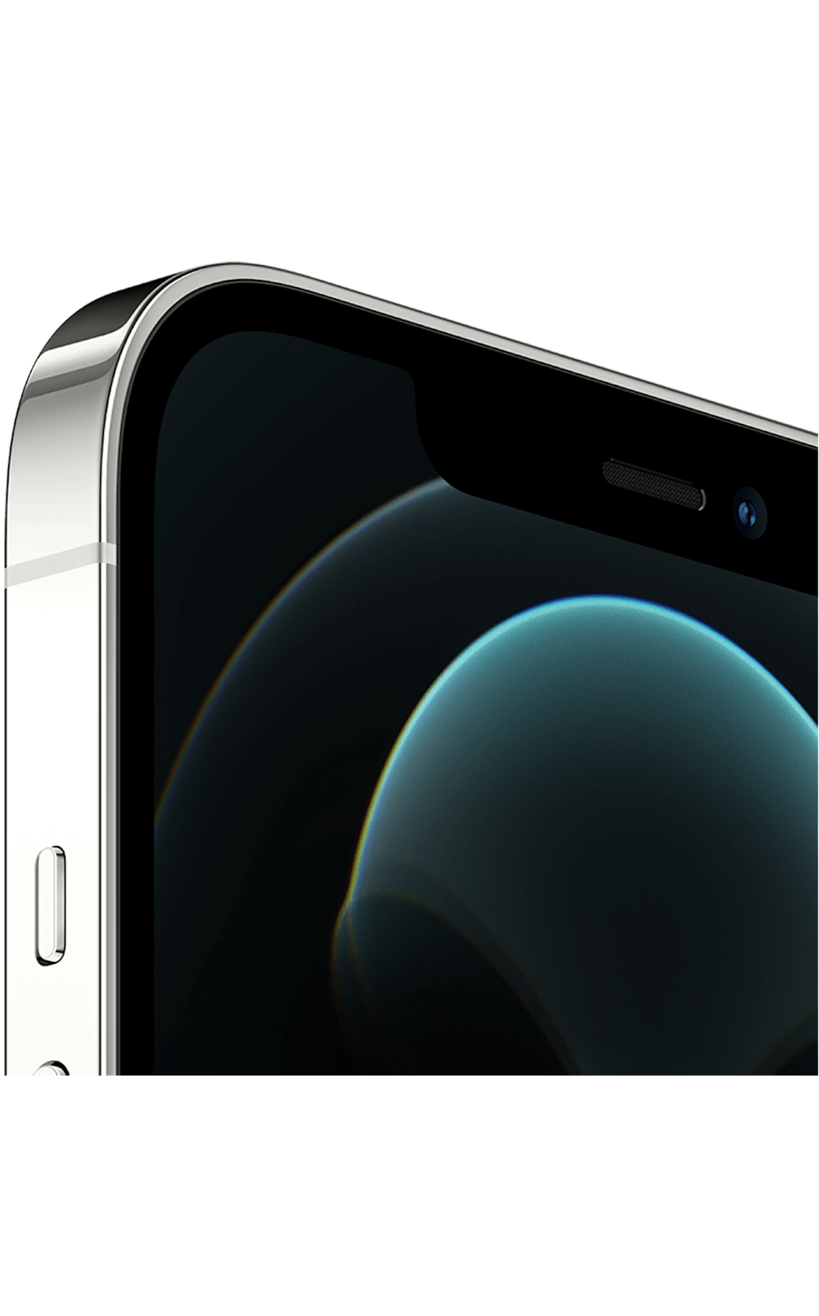 Left. Apple - Pre-Owned Good iPhone 12 Pro Max 5G 128GB (Unlocked) - Silver.