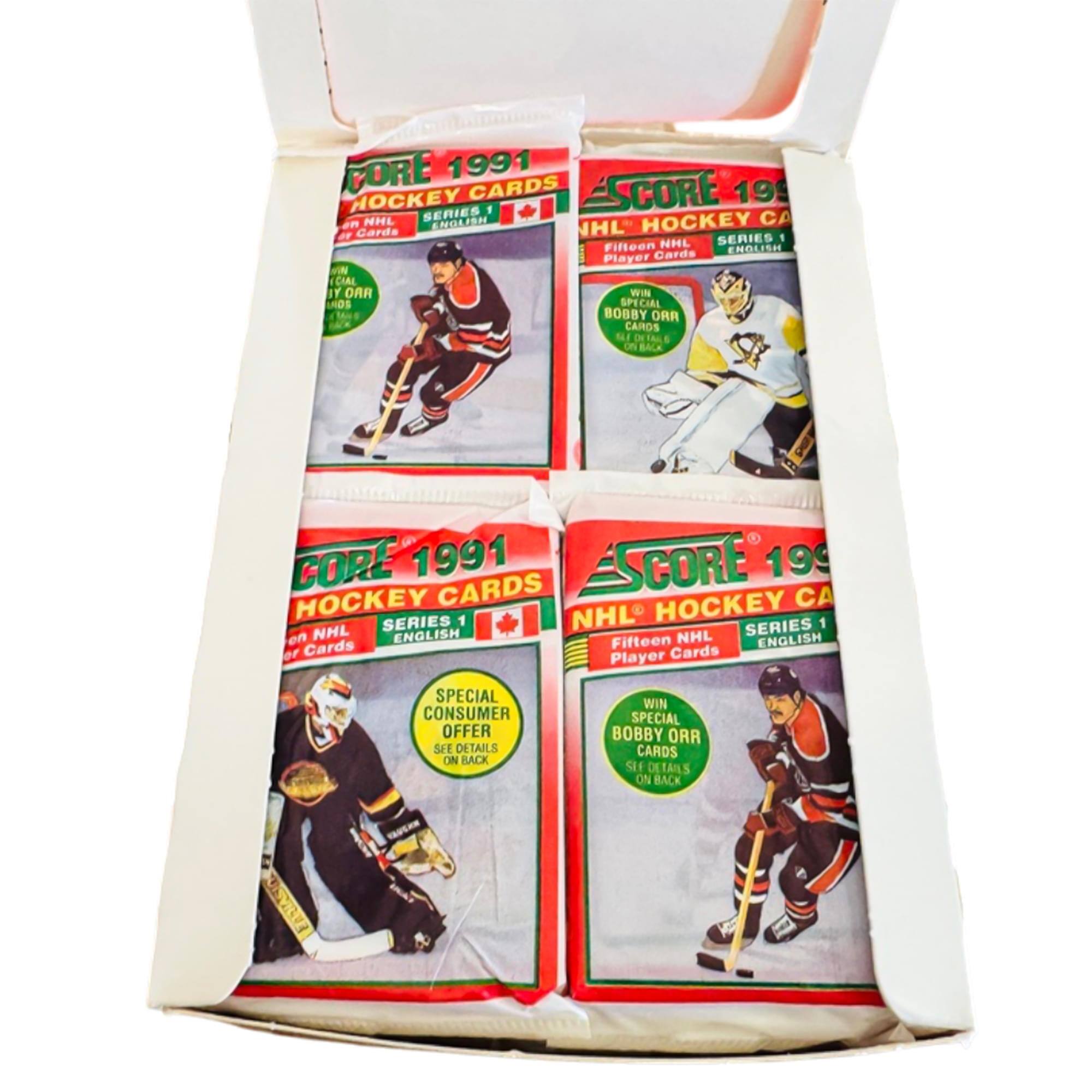 CORE 1991 HOCKEY CARDS SCORE 19 SERIES 1 NHL ENGLISH HOCKEY CA Garda HL SERIES 1 Fifteen NHL Player Cards N CIAL BY OAR WIN LAOS SPECIAL BOOBY ORR CARDS NLI DE on BACK CORE 1991 SCORE 199 HOCKEY CARDS HOCKEY CA SERIES 1 NHL SERIES 1 on NHL ENGLISH NHL ENGLISH Cards Fifteen Or Player Cards SPECIAL CONSUMER OFFER SEE DETAILS ON BACK WIN SPECIAL BOBBY ORR CARDS SEE DETAILS ON BACK