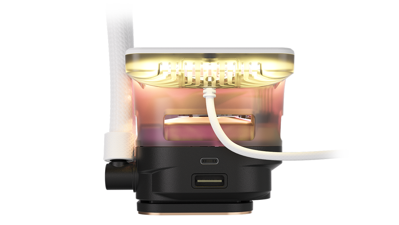 Alt View 13. CORSAIR - iCUE LINK TITAN II 360 RX LCD AIO Liquid CPU Coolers - White.