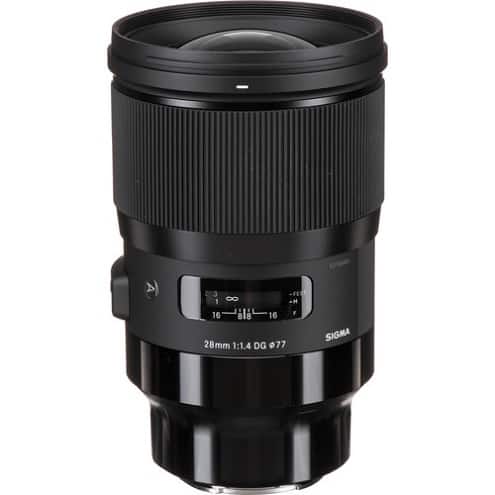 Sigma - 28mm f/1.4 DG HSM Art Lens for Sony E - Black