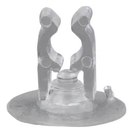 Front. Northlight - 20ct Clear Holiday Decoration and Gift Collections Christmas Suction Cup Clips - .75" - Clear.