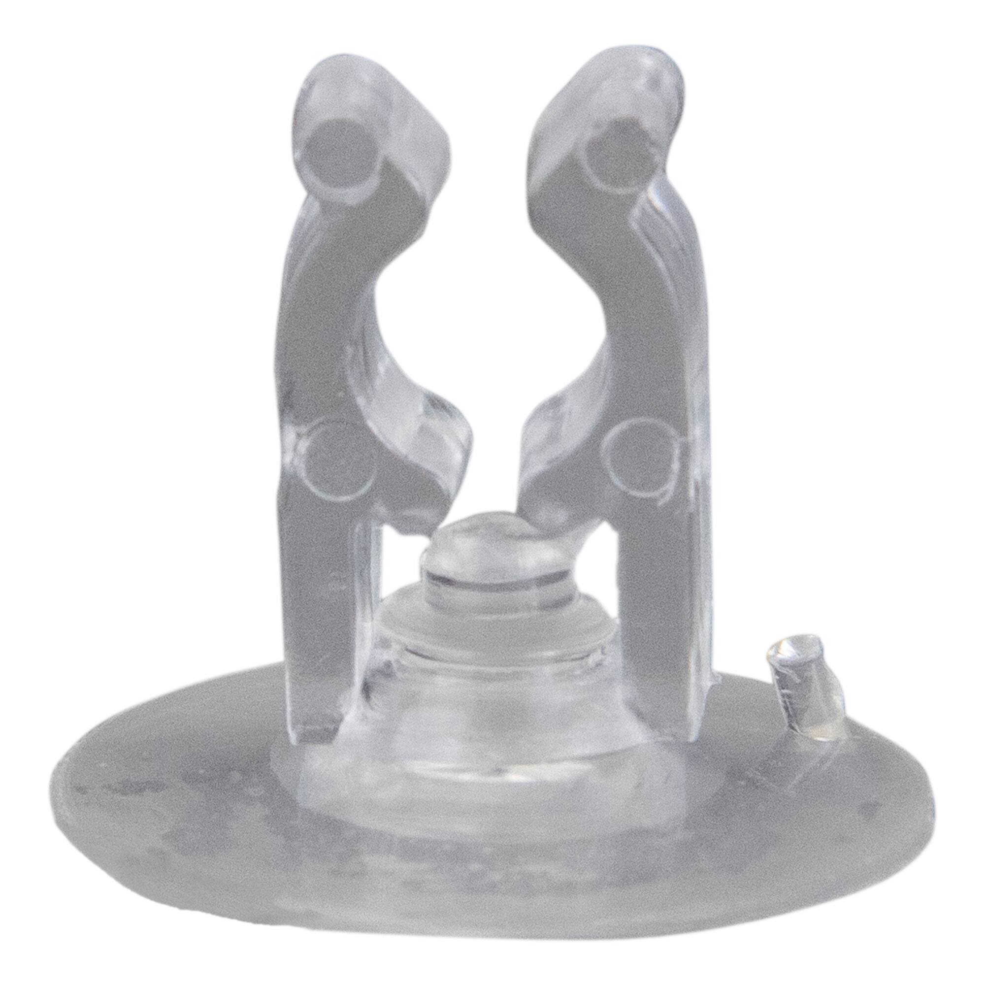 Front. Northlight - 20ct Clear Holiday Decoration and Gift Collections Christmas Suction Cup Clips - .75" - Clear.