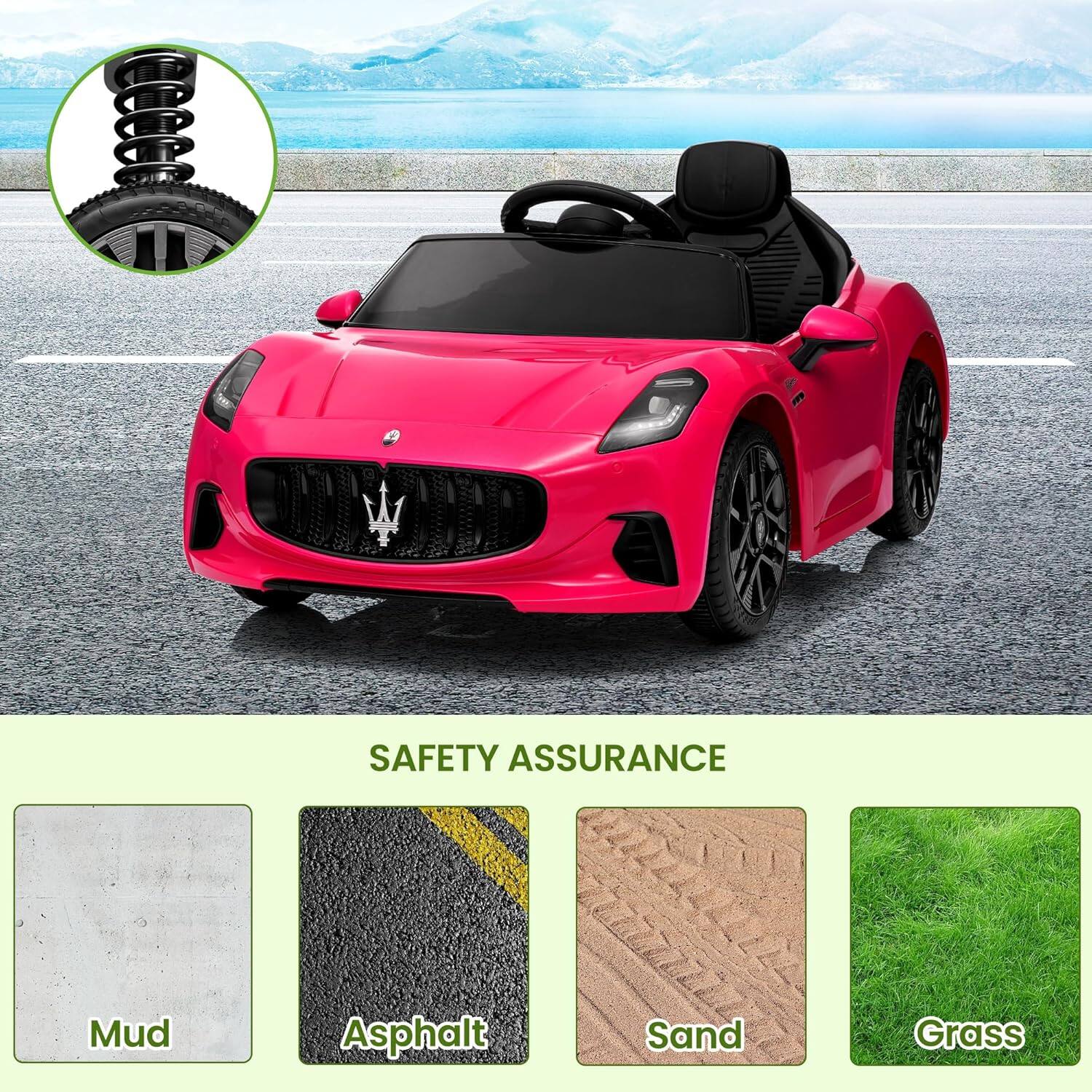 SAFETY ASSURANCE  
Mud  
Asphalt  
Sand  
Grass