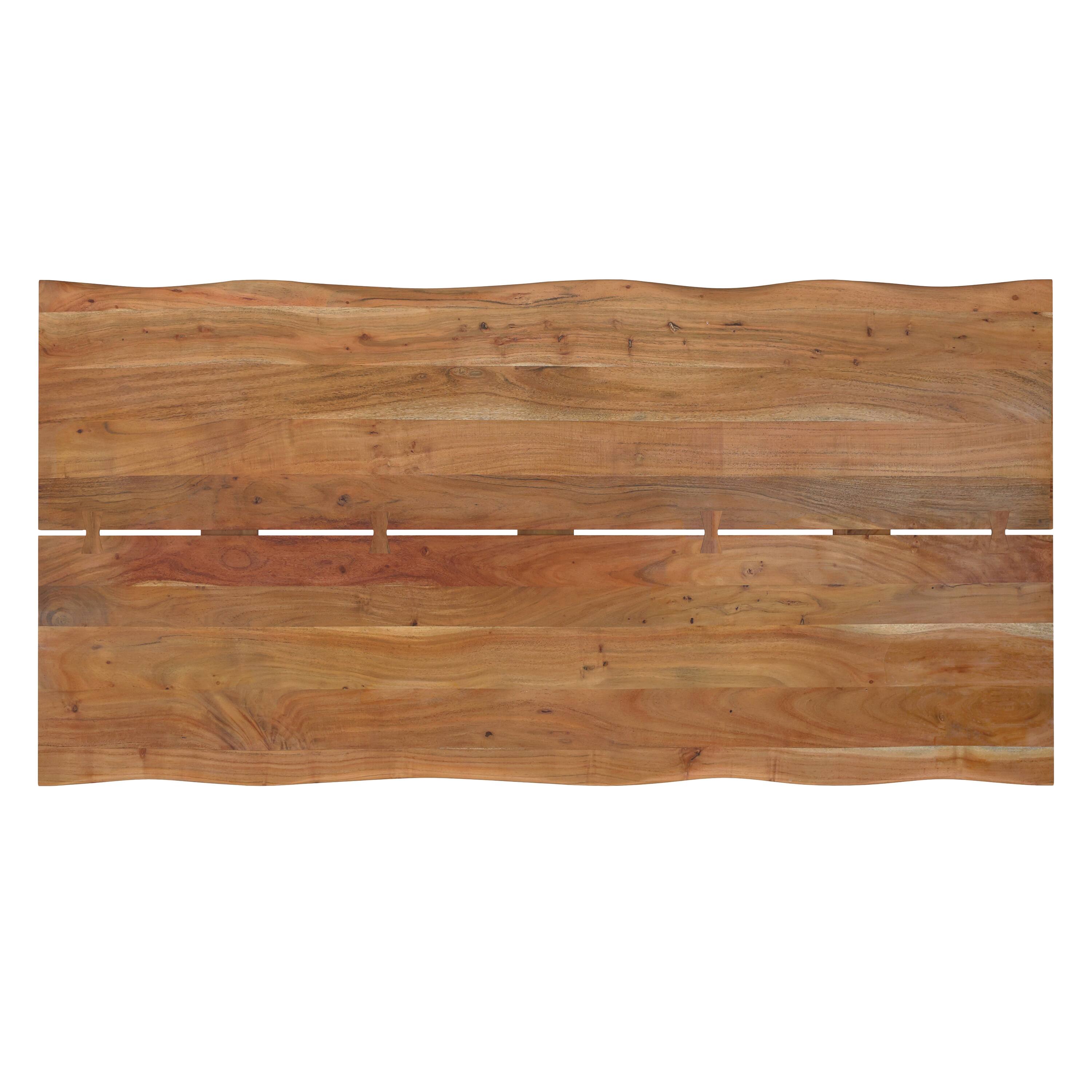 Alt View 2. Simpli Home - Delta 72 inch x 36 inch Rectangle Modern Industrial Dining Table in Natural - Natural.