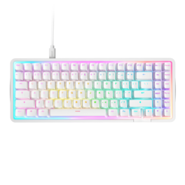 NZXT - Function Elite MiniTKL Wired Magnetic RGB Gaming Keyboard - White