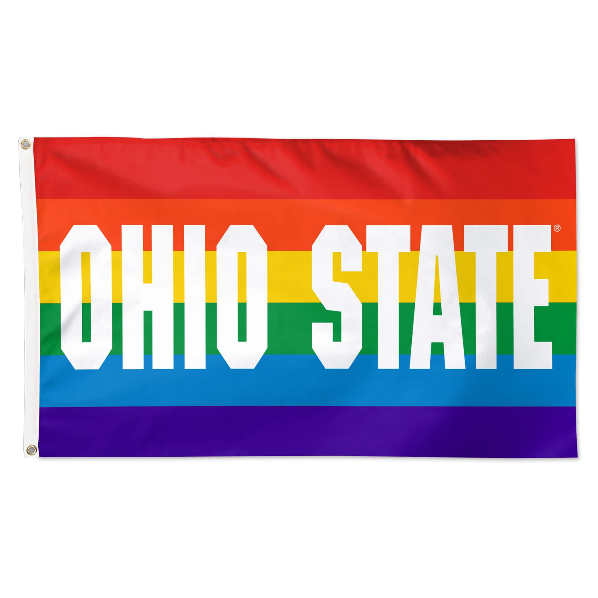 WinCraft - Ohio State Buckeyes 3' x 5' Single-Sided Deluxe Team Pride Flag - Multicolor