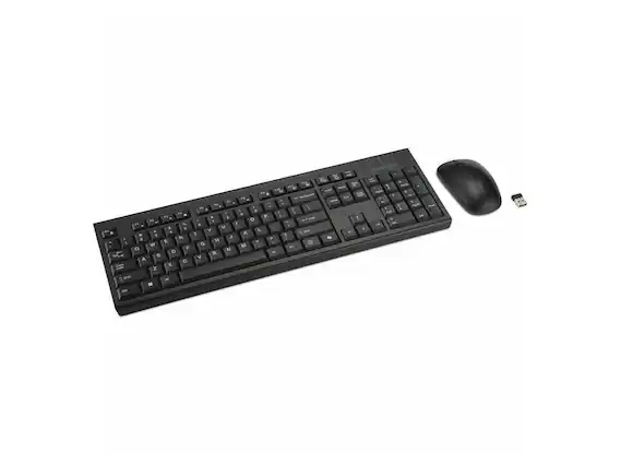Front. Kensington - Kensington KM270 EQ wireless Bluetooth Keyboard & Mouse Set K75560NA - Black.