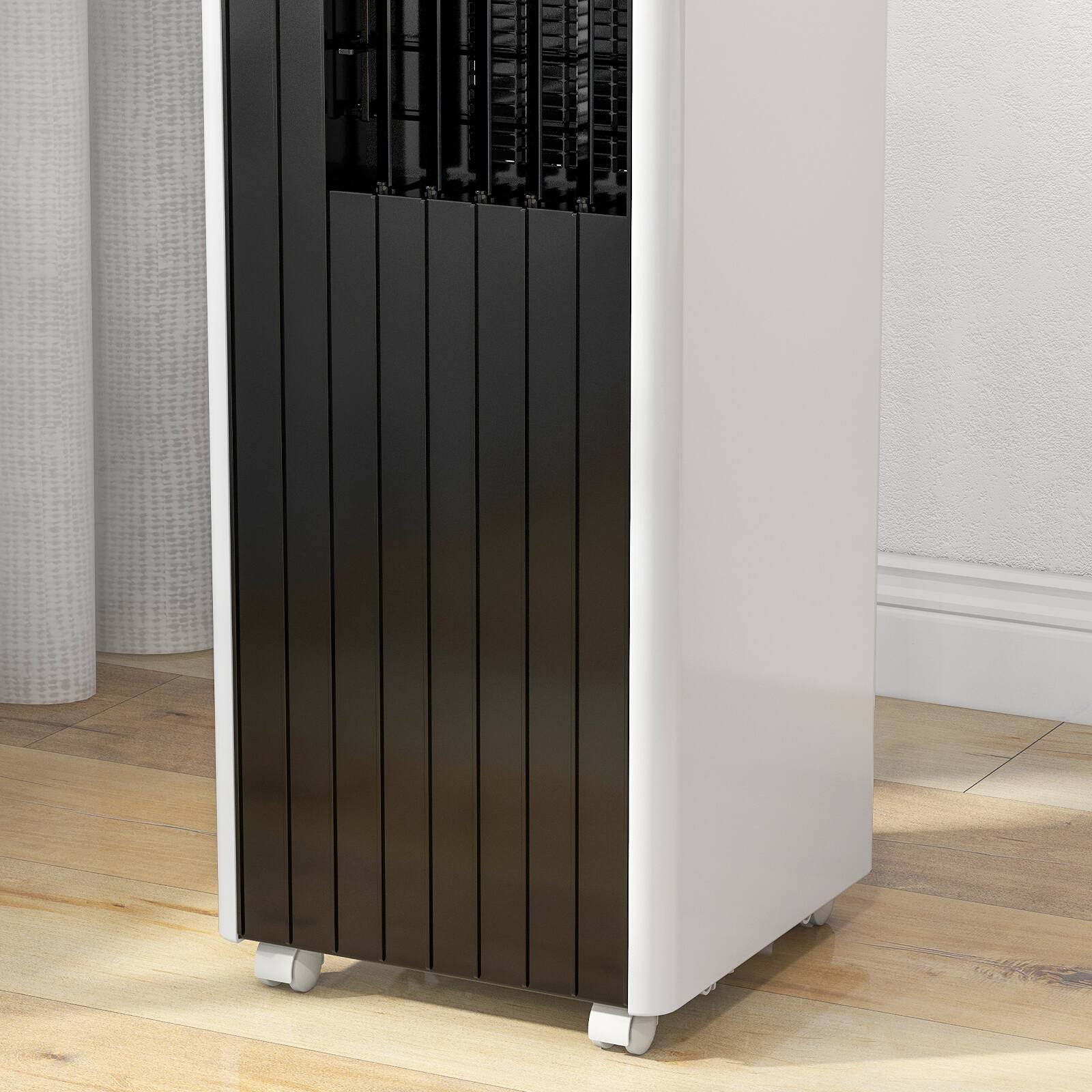 Back. TROPOW - Portable Air Conditioner, 8000 BTU, 3-in-1 Cooling,  for 350 Sq.Ft. Spaces - white and black.