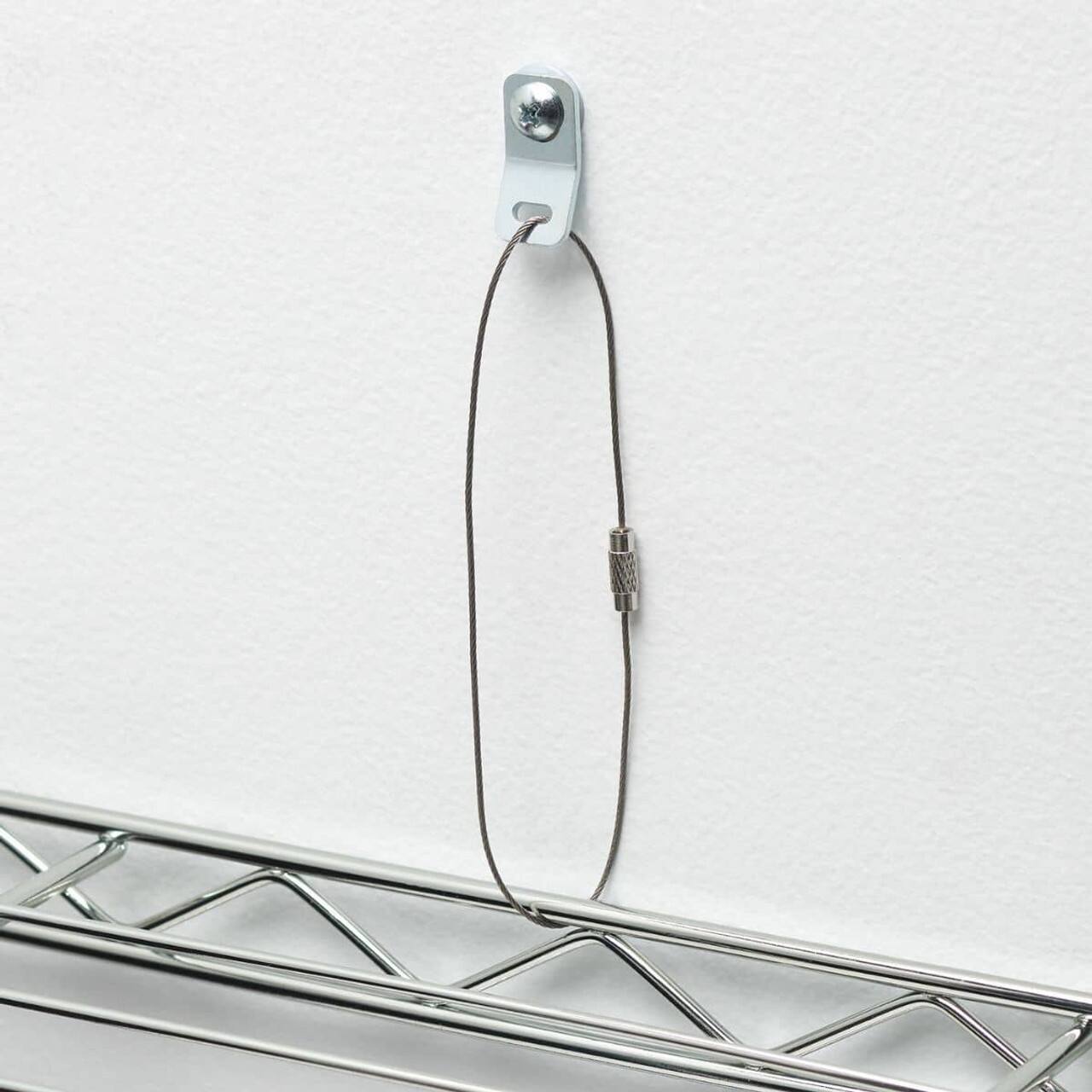 Alt View 20. TRINITY - EcoStorage Expandable Closet Organizer Chrome - Chrome.