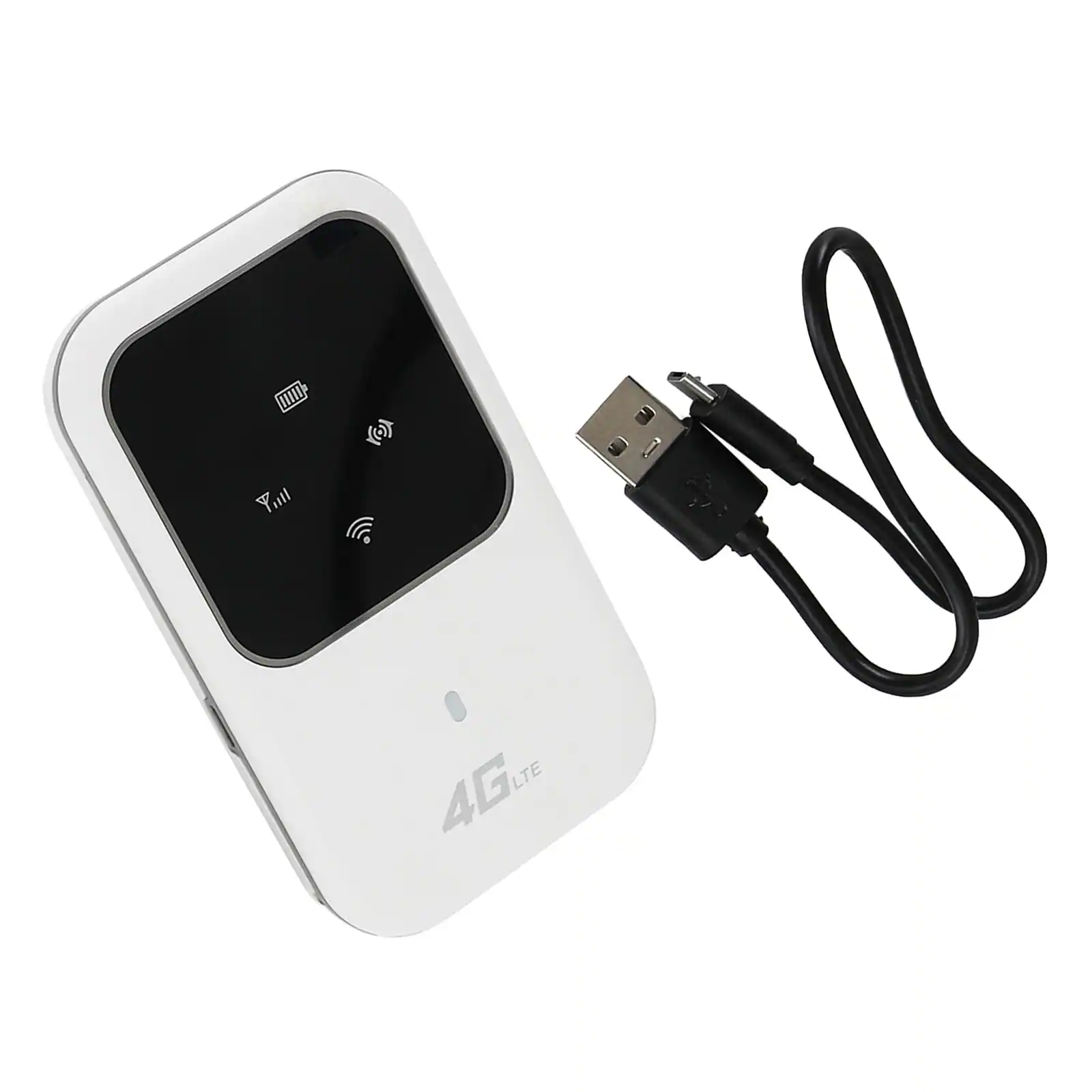 Topteng - H80 Unlocked 4G LTE Mobile WiFi Hotspot - Portable WIFI Router, 150Mbps, 5 Device Connectivity, 2400mAh Battery - White