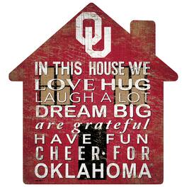 Fan Creations - Oklahoma Sooners 12'' Team House Sign - Multicolor