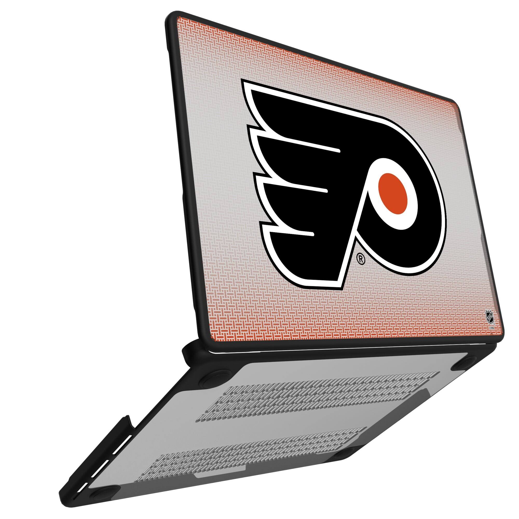 Alt View 1. Keyscaper - Philadelphia Flyers Linen MacBook Case - Pro 14 in - Multicolor.