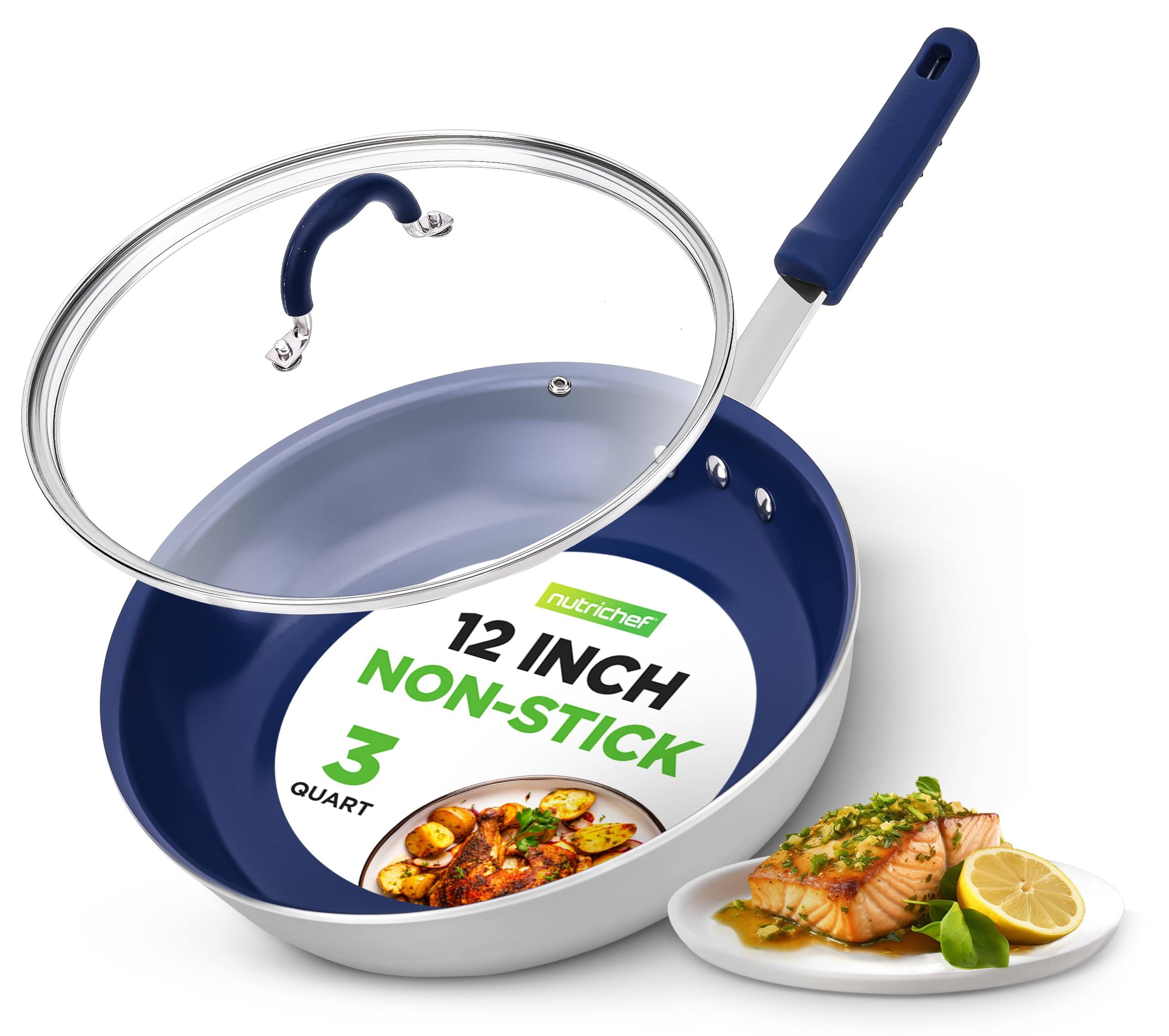 nutrichef 12 INCH NON-STICK 3 QUART