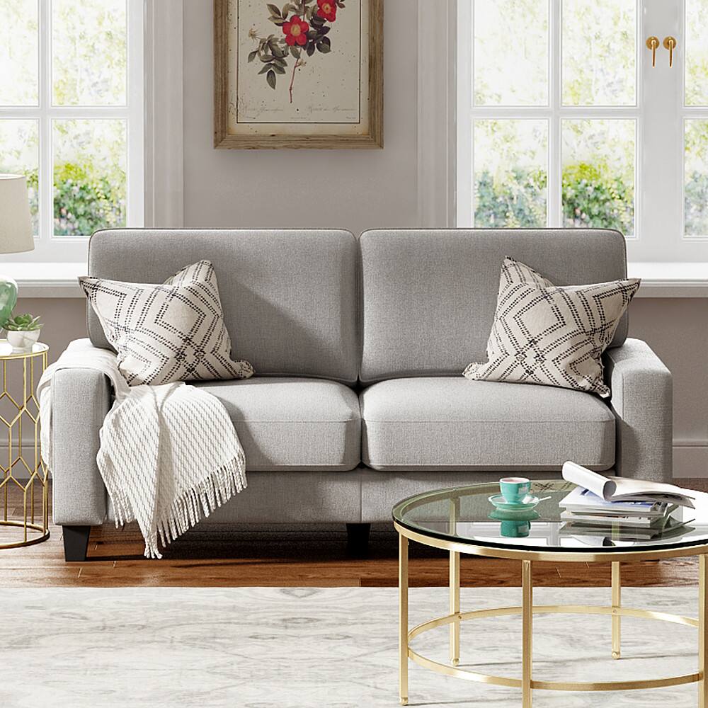 Alt View 11. Serta - Palisades 73" Sofa - Light Gray.