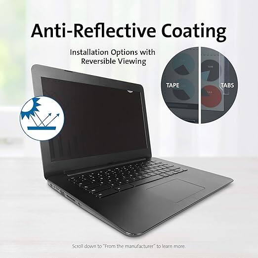 Anti-Reflective Coating  
Installation Options with Reversible Viewing  

3.66 TAPE TABS  

Scroll down to "From the manufacturer" to learn more.