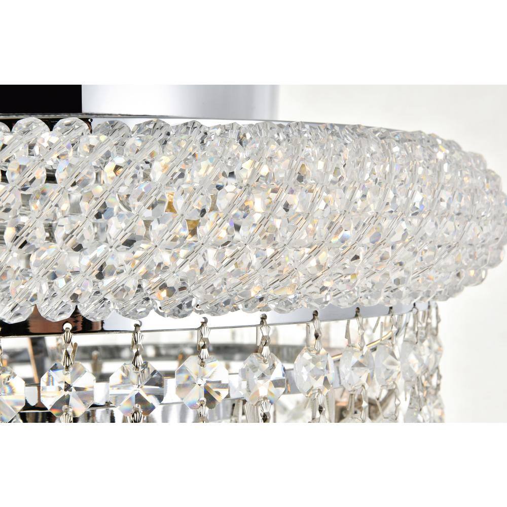 Back. Elegant Lighting - Primo 4 light Chrome Flush Mount Clear Royal Cut Crystal - Chrome.