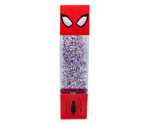 Front. Marvel - Marvel Spider-Man USB Powered Glitter Motion Light | 12 Inches Tall - Red.