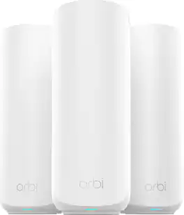 NETGEAR - Orbi 370 Series BE5000 Dual-Band Mesh Wi-Fi 7 System (3-pack) - White