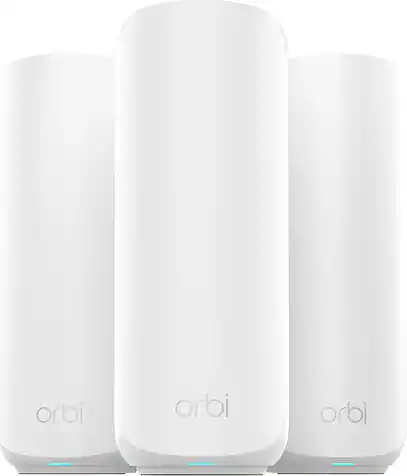 NETGEAR - Orbi 370 Series BE5000 Dual-Band Mesh Wi-Fi 7 System (3-pack) - White