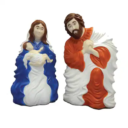 Front. Union Products - Union Products LED Nativity 28 in. Blow Mold - Multicolored.