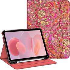 Front. Kitcheniva - iPad 10th Generation 2022 Case With Stand And Pocket 10.9'' Shade Of Pink - Pink Shades.