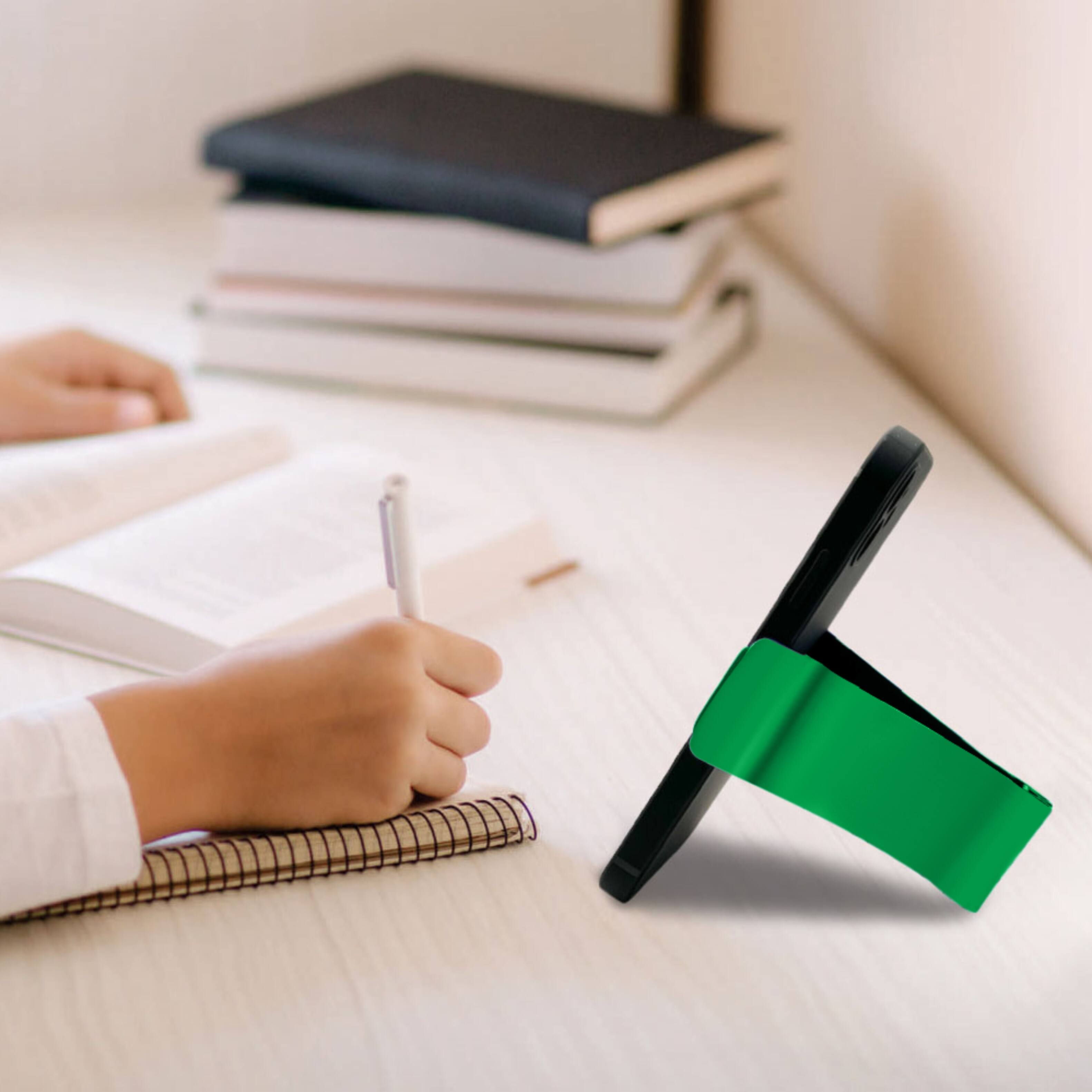 Left. GoBrands - GatorGrip Phone Stand - Kelly Green.