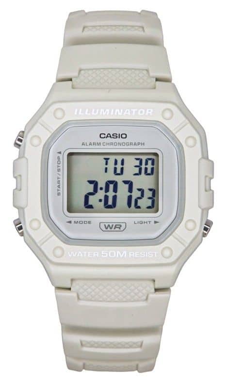 Casio Youth Digital Resin Strap Quartz W 218HC 8AV Unisex Watch