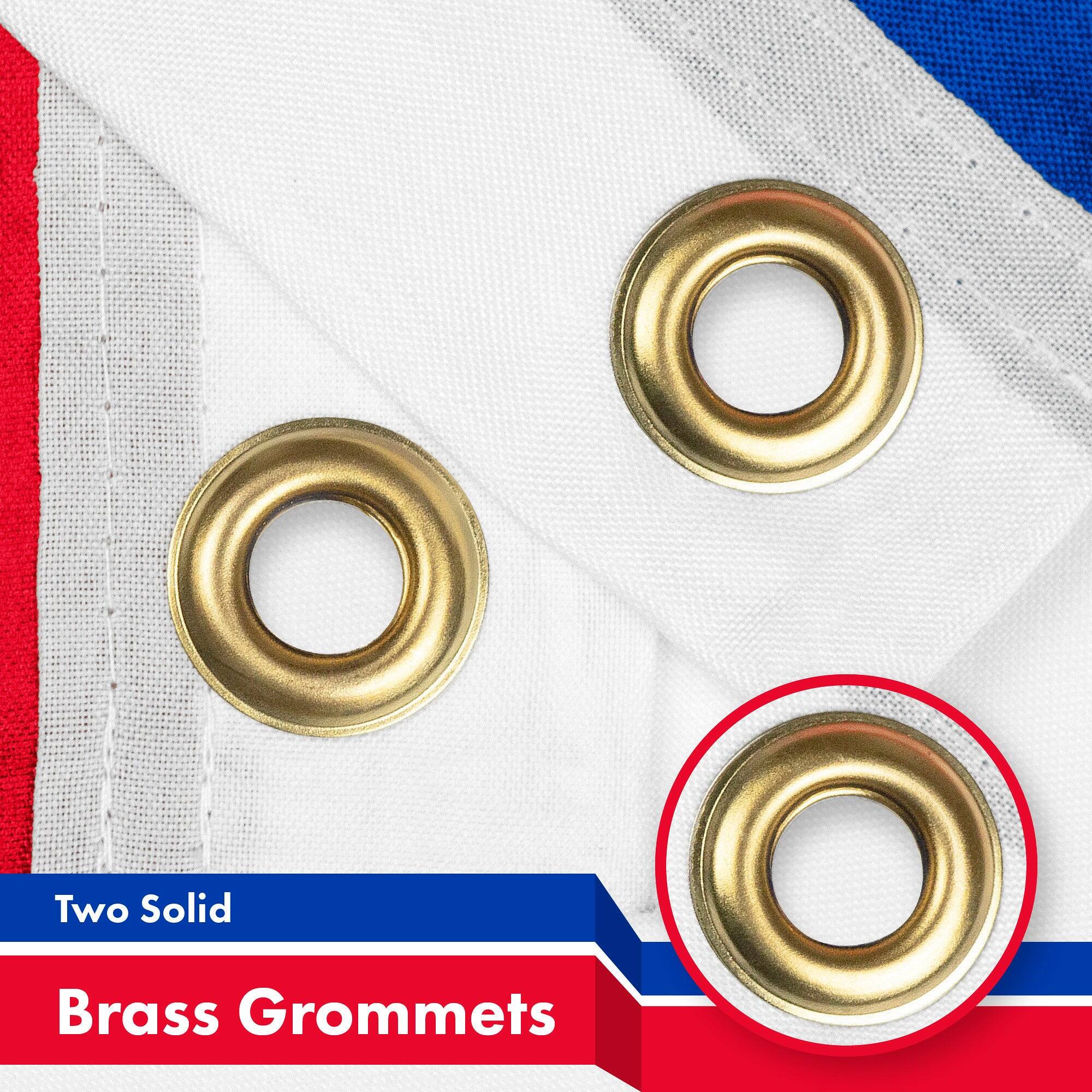 Two Solid Brass Grommets