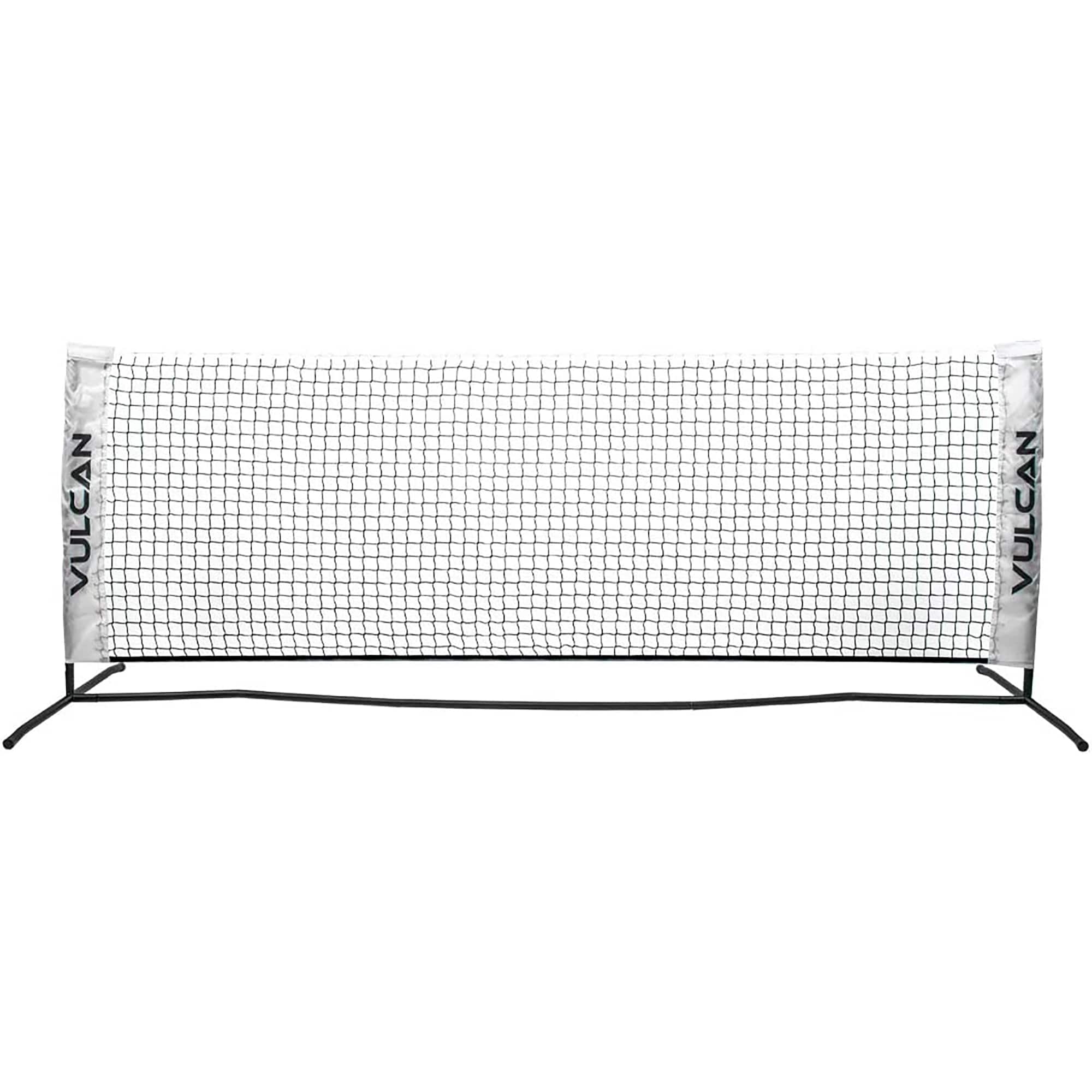 Vulcan - Portable Practice Pickleball 2-in-1 Net System - White
