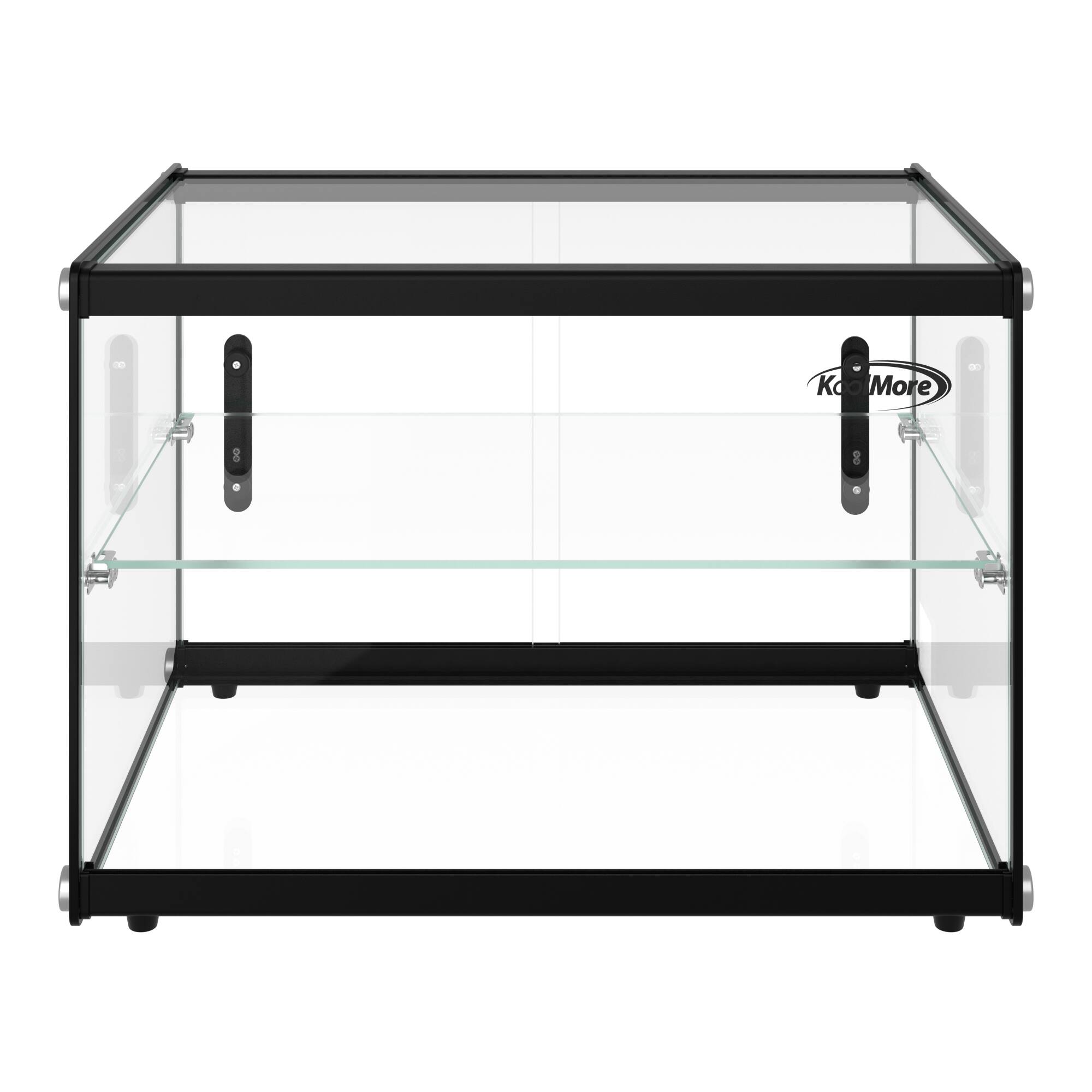 Alt View 7. Koolmore - 22 in. Tiered Pastry Display Case With Shelf and Sliding Door  ETL Certified, 2.2 cu. ft. Capacity (KM-DC-2CSBK) - Black.