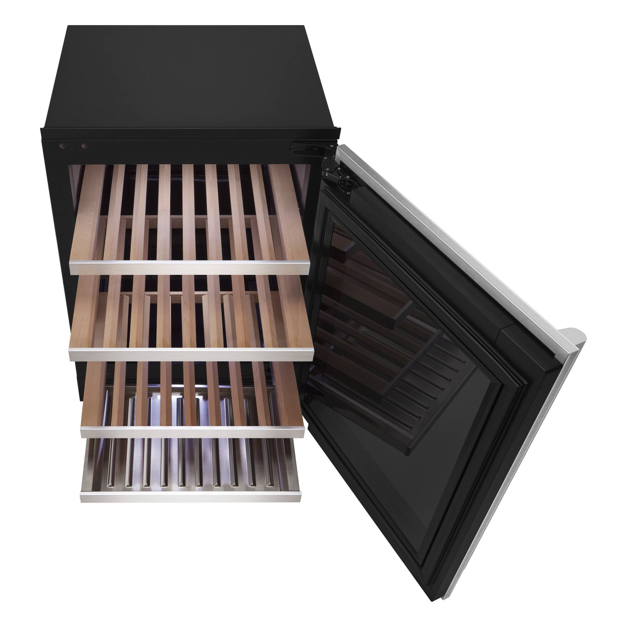 Alt View 16. SKS - 24-inch 41-Bottle Built-In Smart Undercounter Wine Cooler with 2 Temperature Zones - Custom Panel Ready.