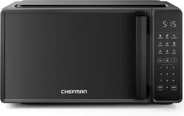 Jeremy Cass - 0.7 cu. ft. 700W Countertop Microwave Oven with 10 Power Levels, 6 Cooking Presets, Eco Mode, Child Safety Lock - Black