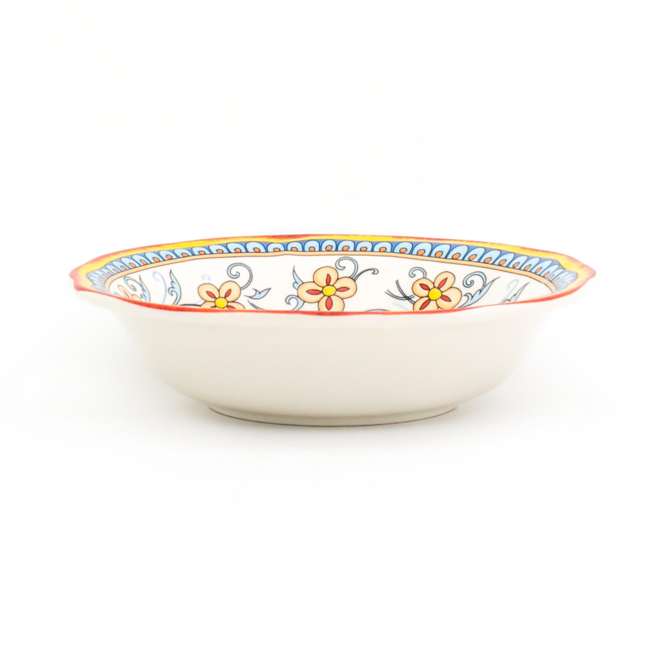 Back. Euro Ceramica Home - Duomo 10" Serving Bowl - gold.