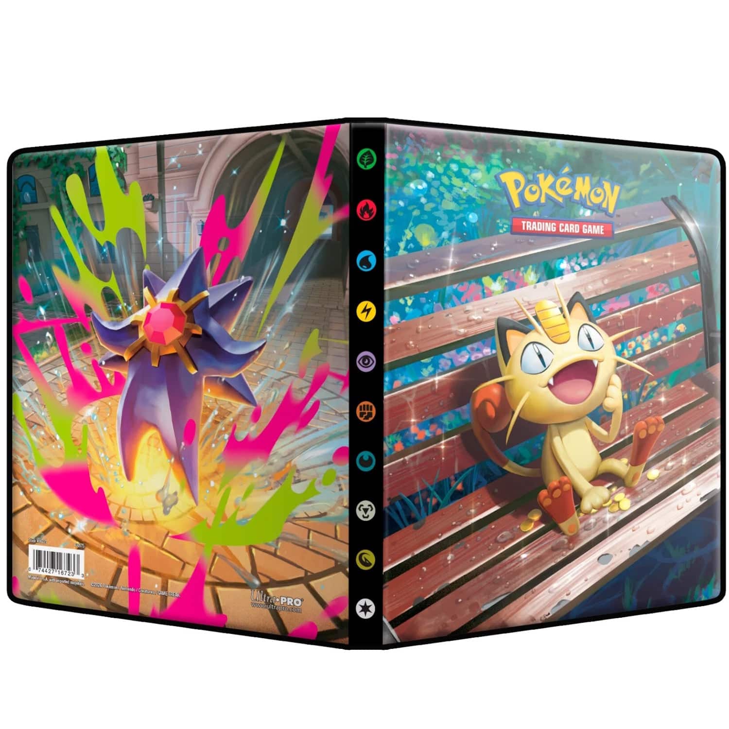 Pokémon - Pokemon TCG: Mega Evolution - Perfect Order 4 Pocket Portfolio (Meowth/Mega Starmie)