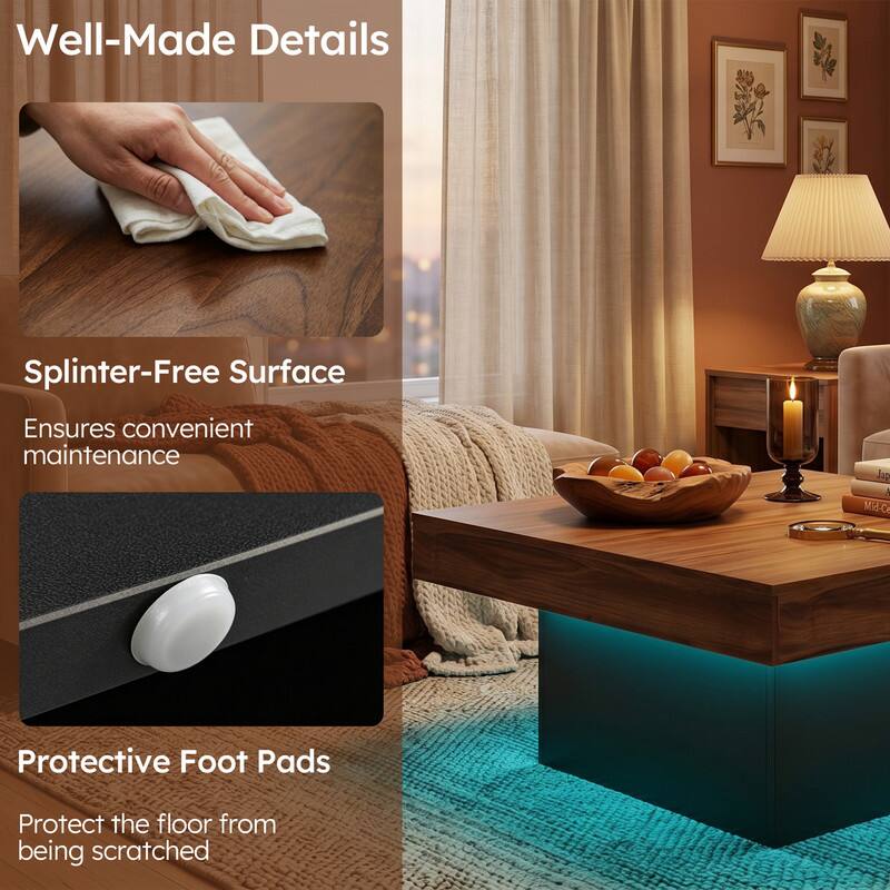 Well-Made Details

Splinter-Free Surface
Ensures convenient maintenance

Protective Foot Pads
Protect the floor from being scratched