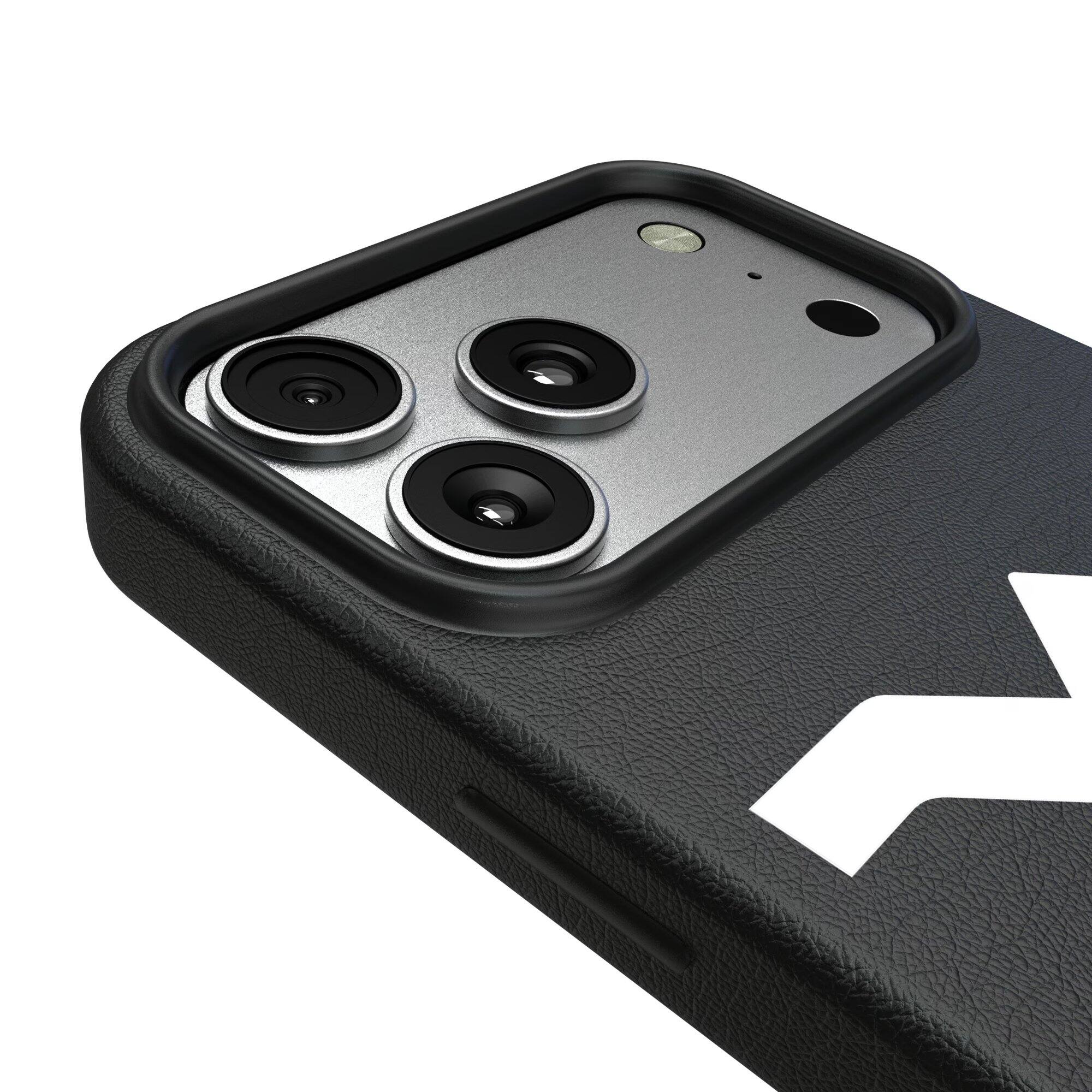 Alt View 2. Keyscaper - West Virginia Mountaineers Primary Logo iPhone Magnetic Bump Case - 17 Air - Black.