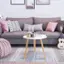 Alt View 12. Costway - Modern Round Coffee Tea Side Sofa Table Living Room Furniture Home Decor - White and Natural.