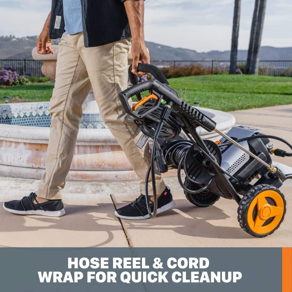 HOSE REEL & CORD WRAP FOR QUICK CLEANUP