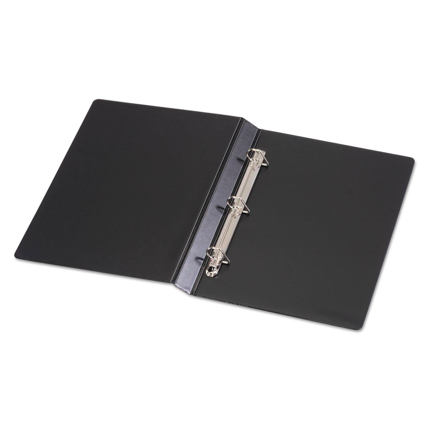 Left. Cardinal - Legal Slant D Ring Binder 3 Rings 1" Capacity 14 X 8.5 Black.