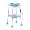 Front. VEVOR - Swivel Shower Chair 360 Degree, Height Adjustable Bath Seat for Inside Showers or Tubs, Non-Slip Rotating Bathtub Stool - White;Blue.