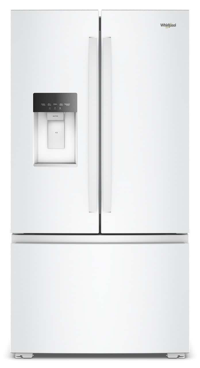 Whirlpool - 23 Cu. Ft. French Door Refrigerator with In-Door Water and Ice - White