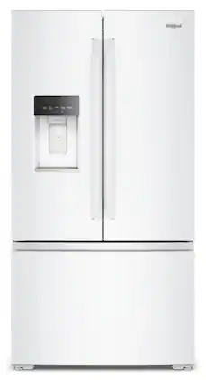 Whirlpool - 23 Cu. Ft. French Door Refrigerator with In-Door Water and Ice - White
