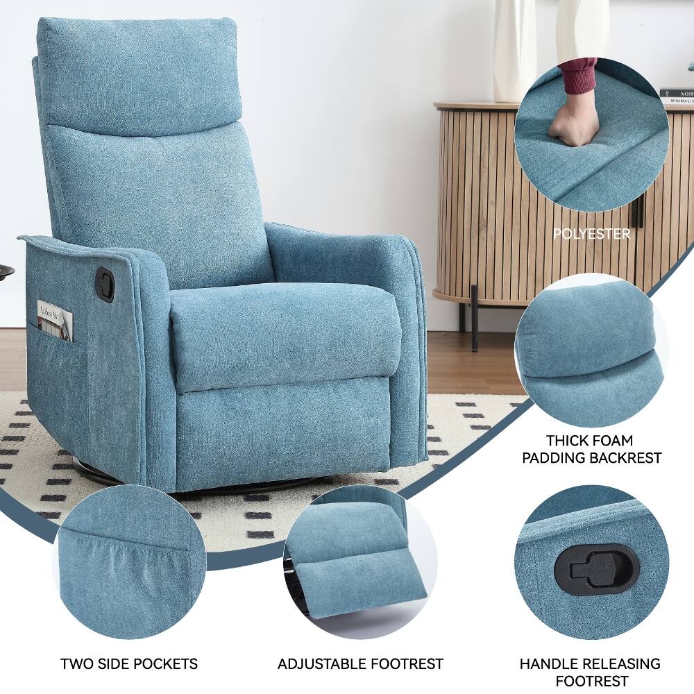 BION MINIMAGE  
POLYESTER (23kcal)  
THICK FOAM PADDING BACKREST  
TWO SIDE POCKETS  
ADJUSTABLE FOOTREST  
HANDLE RELEASING FOOTREST