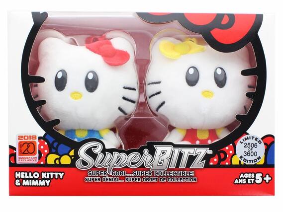 2018 LIMITED 2506 OF 3600 Super BITZ EXCLUSIVE EDITION HELLO KITTY & MIMMY SUPER COOL...SUPER COLLECTIBLE! AGES 3+ SUPER GENIAL... SUPER OBJET DE COLLECTION ANS ET 5+