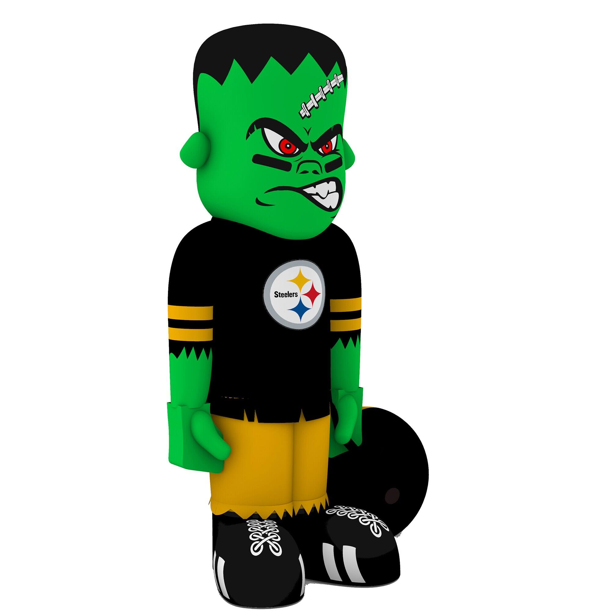 Alt View 2. Sporticulture - Pittsburgh Steelers Halloween Lawn Inflatable Steinbacker - Multicolor.