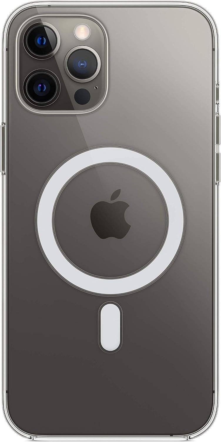 Alt View 2. Apple - Apple iPhone 12 Pro Max Clear Case with MagSafe - Clear.
