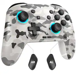 Dazzling Pops - enhanced controller hall effect joysticks game work for windows pc android phone tv iphone ipad mac switch - White Camo