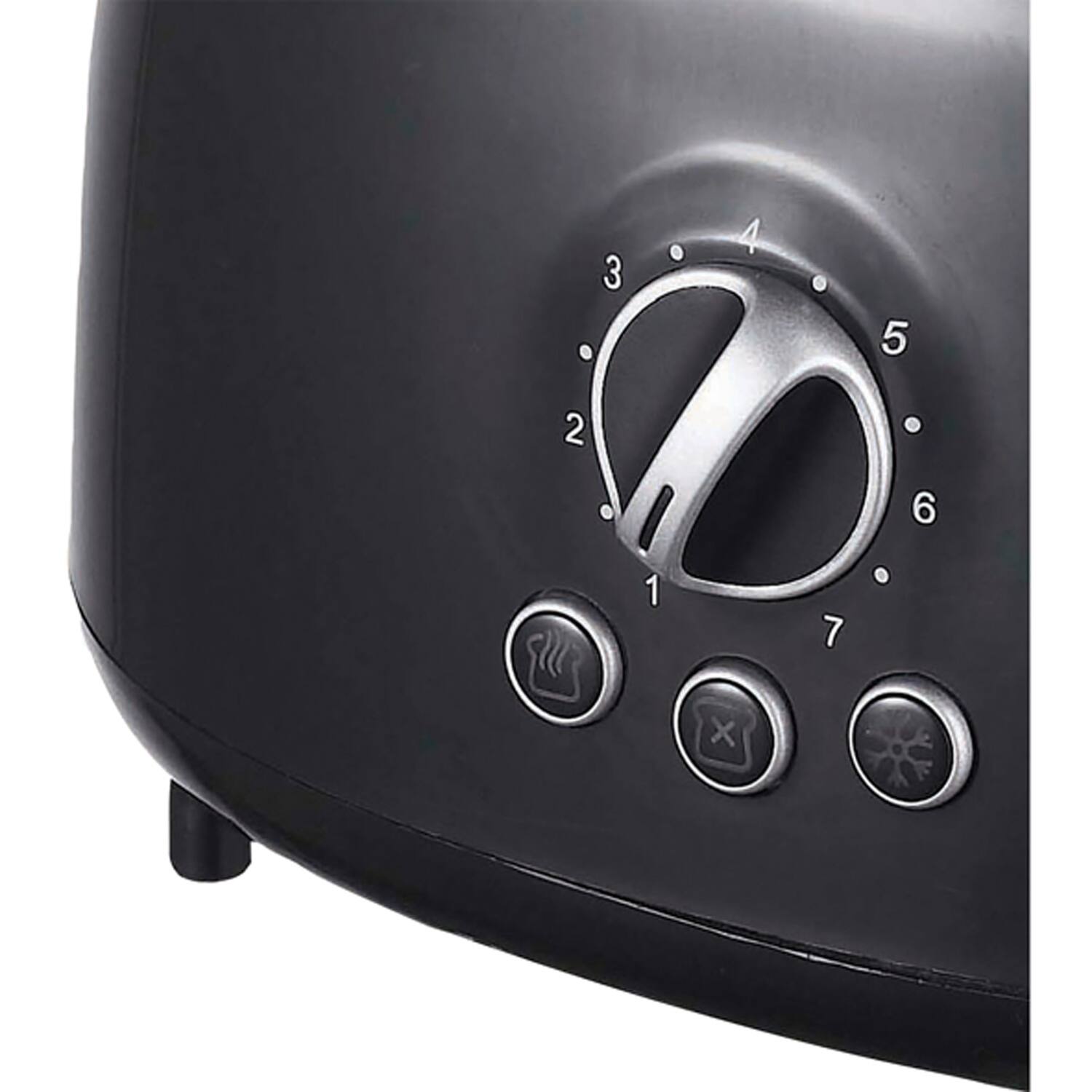 Alt View 4. Brentwood - Brentwood Cool Touch 2-Slice Extra Wide Slot Retro Toaster in Black - Black.