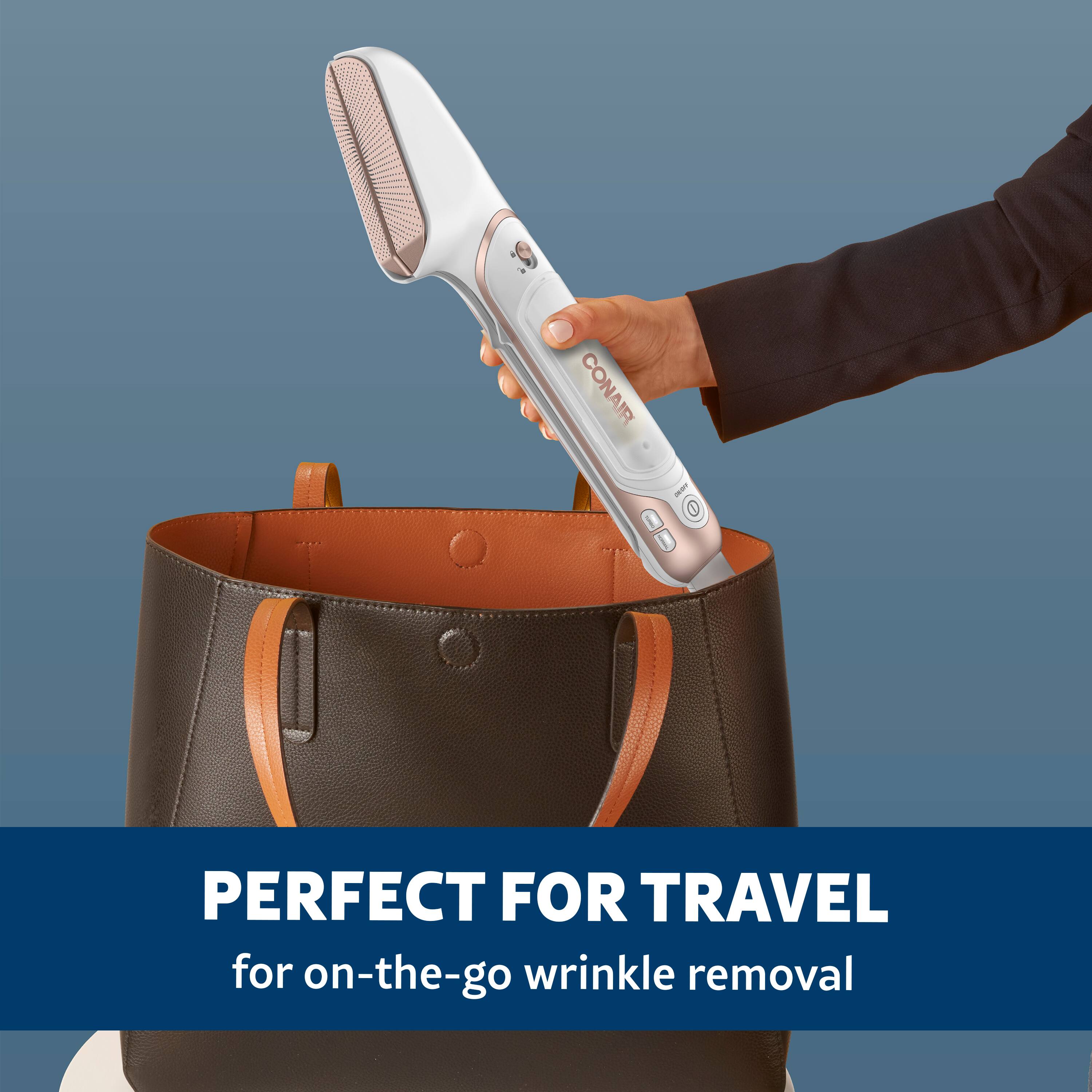Perfect for travel: for on-the-go wrinkle removal